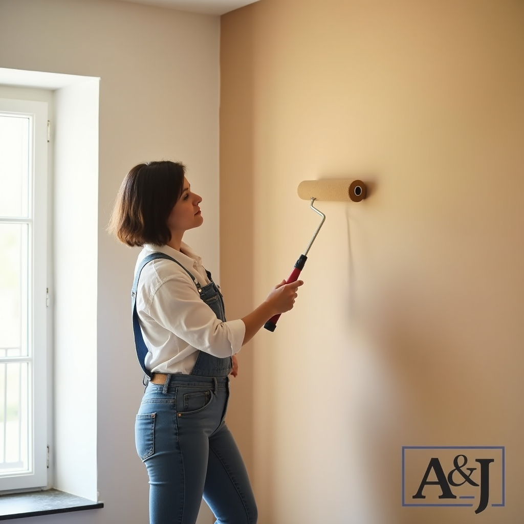 Interior painting project by A&J Contractor Services